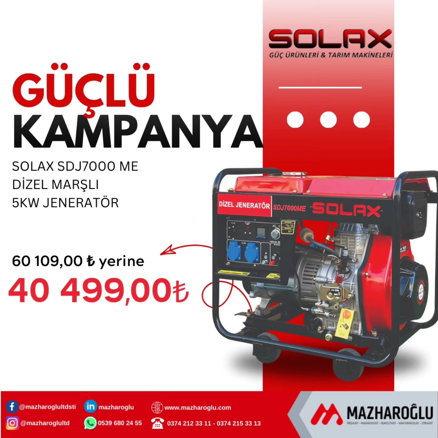 BEKLENEN DİZEL JENERATÖR GELDİ!